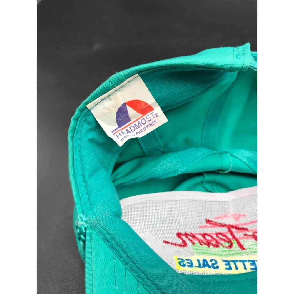Corvette Sales Teal Blue Cap with Rope Detail Hat Adjustable Strap Hat Otto Cap
